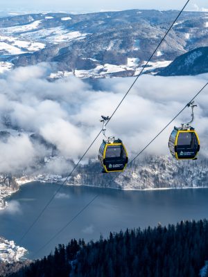 Foto lanovka Zwölferhorn: Lanovka Zwölferhorn v zimě
